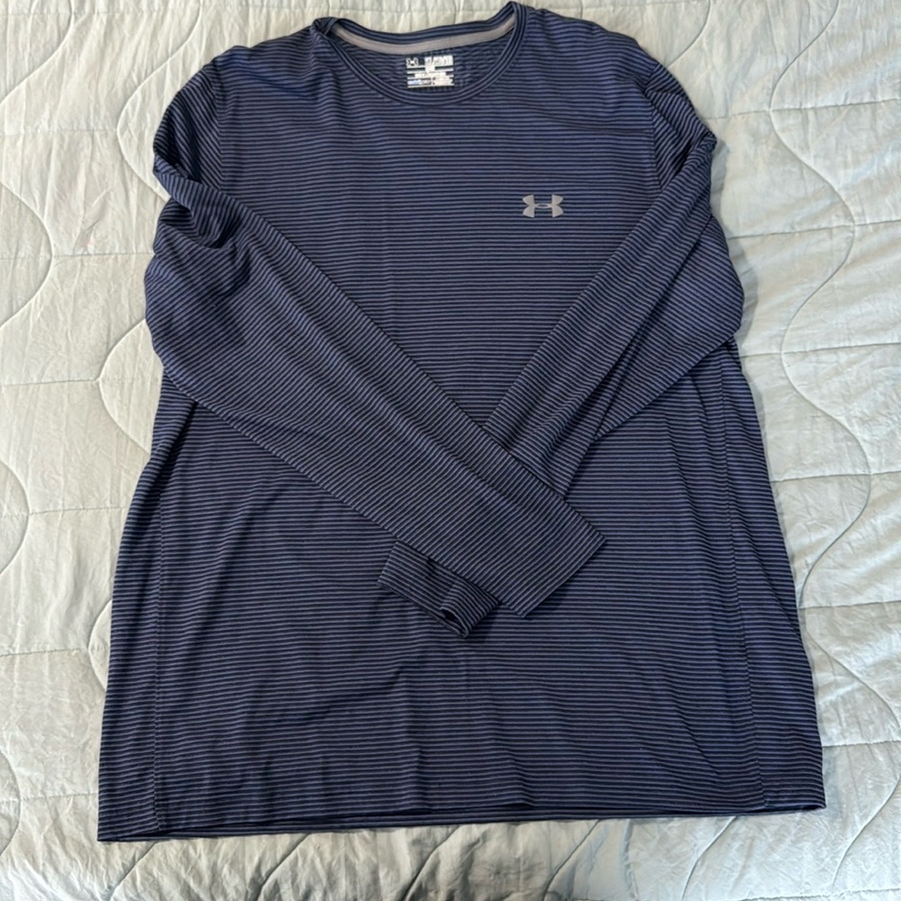 Under Armour 2XL cold gear loose blue long sleeve shirt men’s